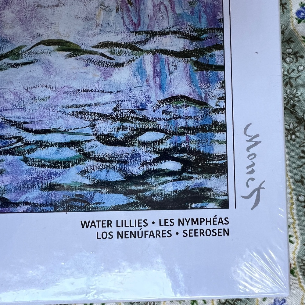 Jigsaw Puzzle Eurographics Claude Monet Water Lillies 1000 Piece New Sealed - Picture 3 of 5